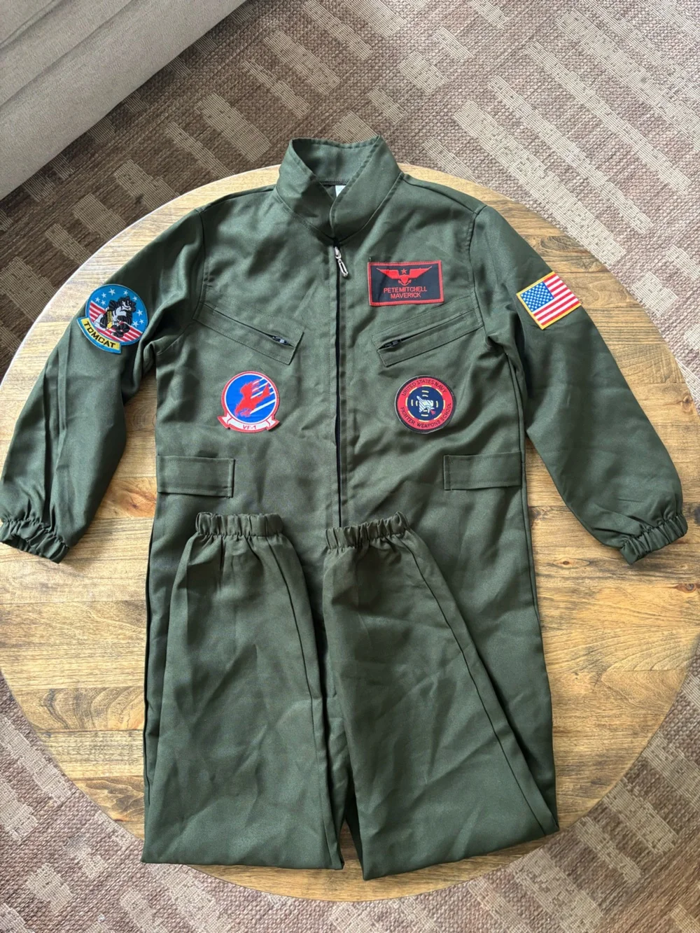 Kids Top Gun Maverick Flight Suit Halloween Costume